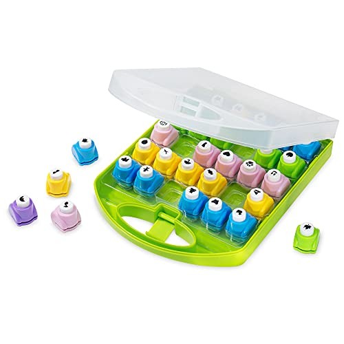 Shape Paper Punch Set | School Scrapbooking Paper Punchers for Arts and Crafts | Hole Punch Shapes That Kids and Adults Adore | Premium Crafting Supplies Kit Includes 30 Paper Puncher Shapes